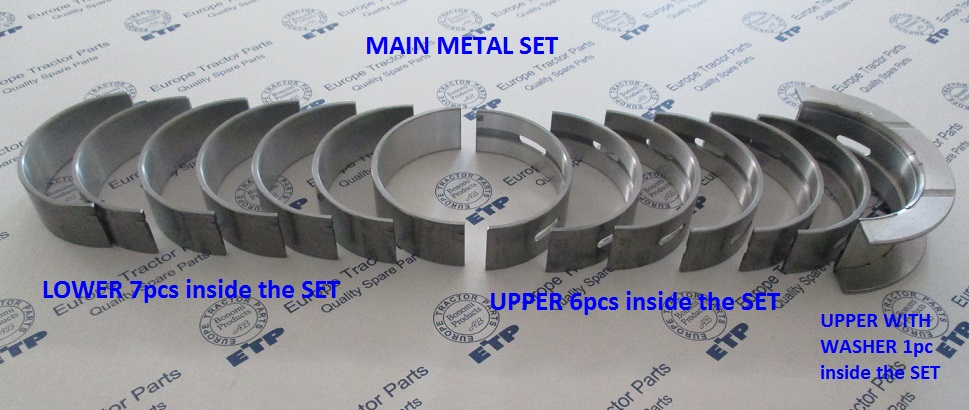 Komatsu Engine Main Metal Set 6742-21-8200 | 19PARTS | Keep Ops Moving