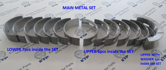 Komatsu Engine Main Metal Set 6742-21-8200 | 19PARTS | Keep Ops Moving